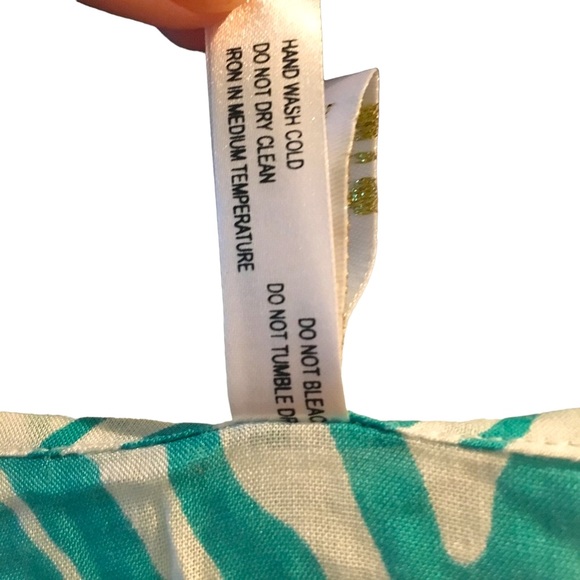 ViX Paula Hermanny Aqua Zebra Print Tunic Cover Up Size Large NWOT - Picture 7 of 10